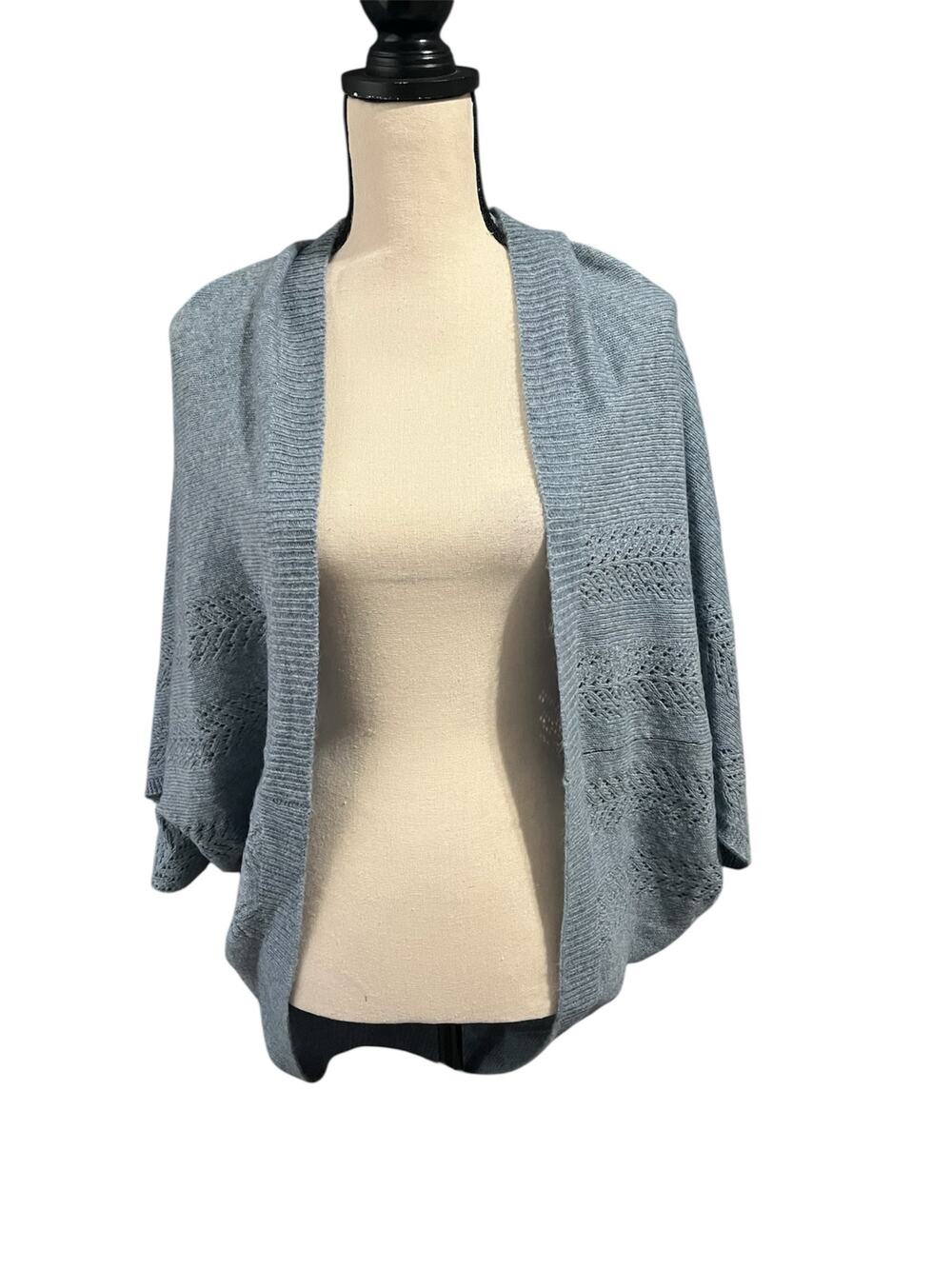 Dillards NEW Women's Blue Knit Cardigan Kimono One Size Soft Cozy Layering